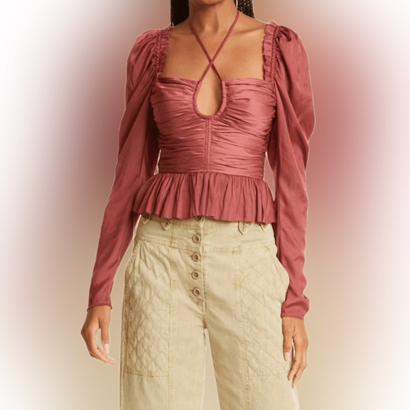 Ulla Johnson Mirelle Desert Rose Top NWT - Picture 2 of 5